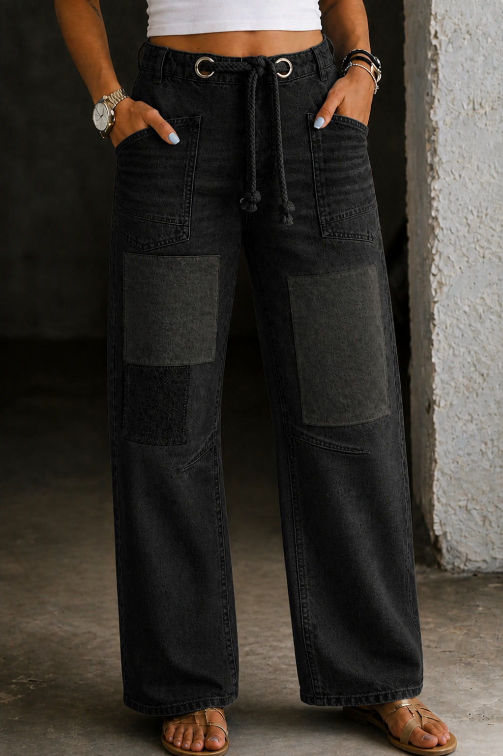 Margaret Patchwork Denim Jeans – Bella Taylor - New York