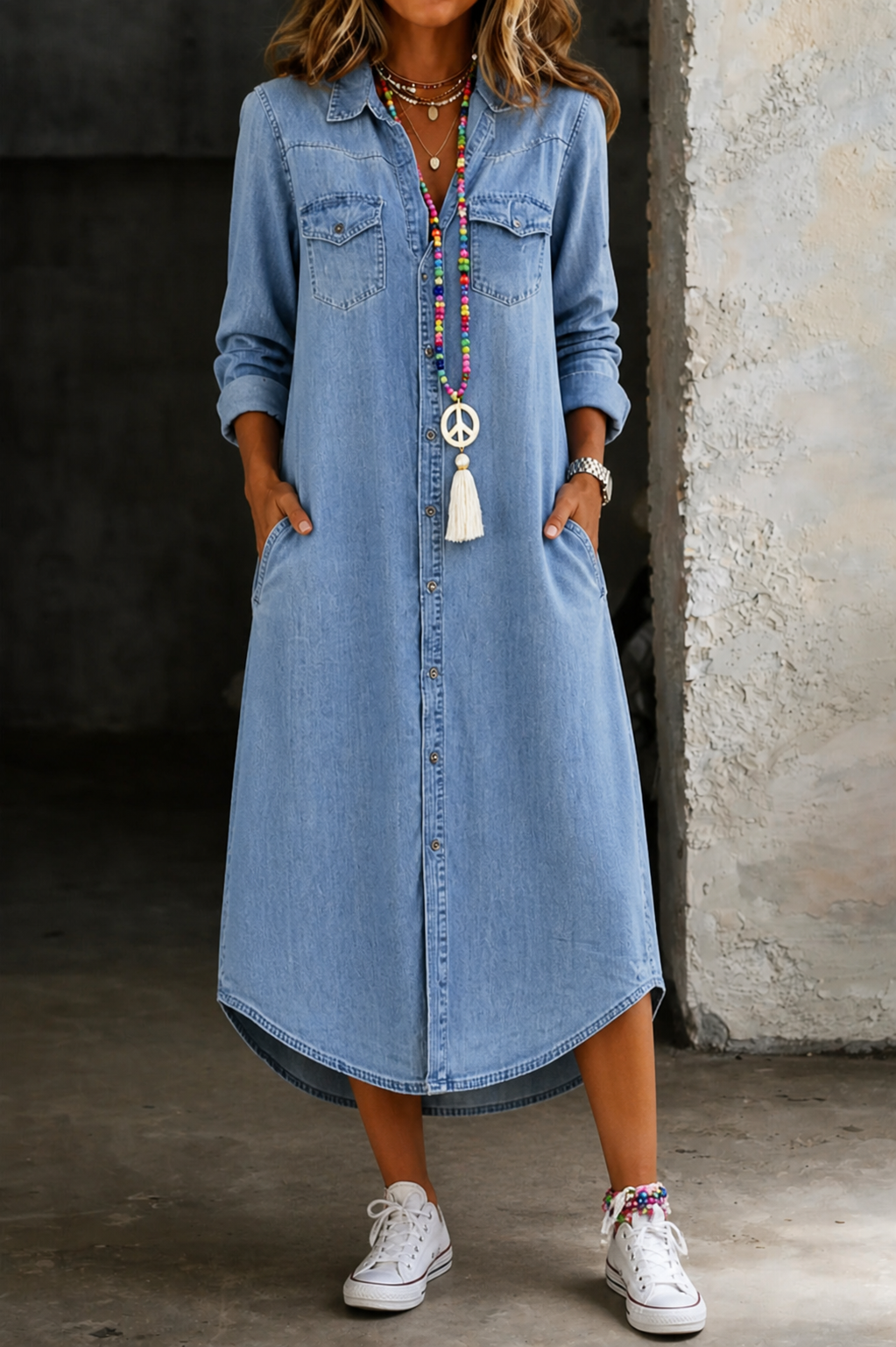 Helen Long Shirt Dress – Bella Taylor - New York
