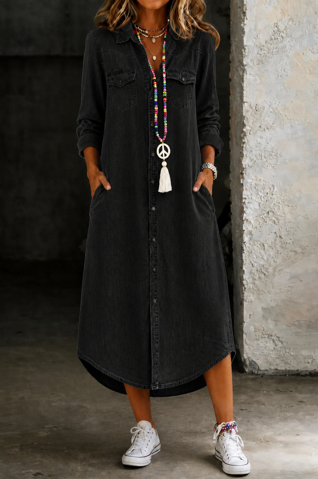 Helen Long Shirt Dress – Bella Taylor - New York