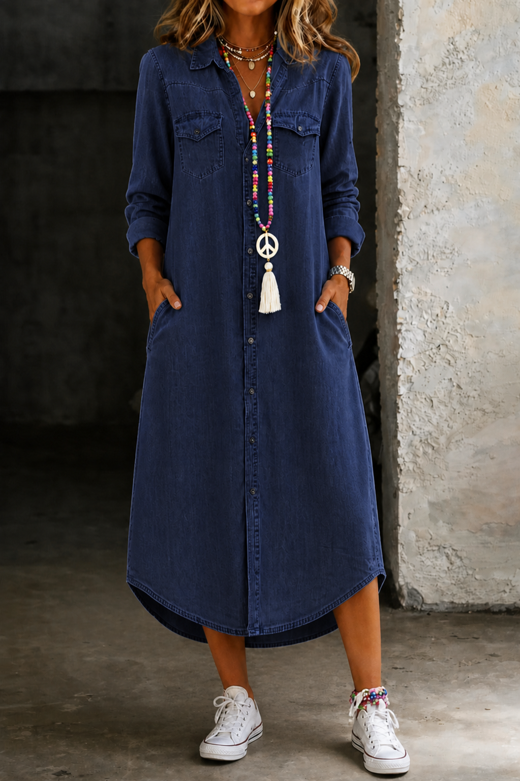 Helen Long Shirt Dress – Bella Taylor - New York