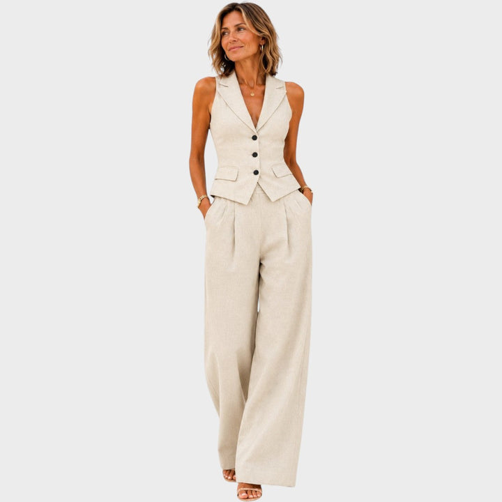 Clarine | Pants and Vest Set
