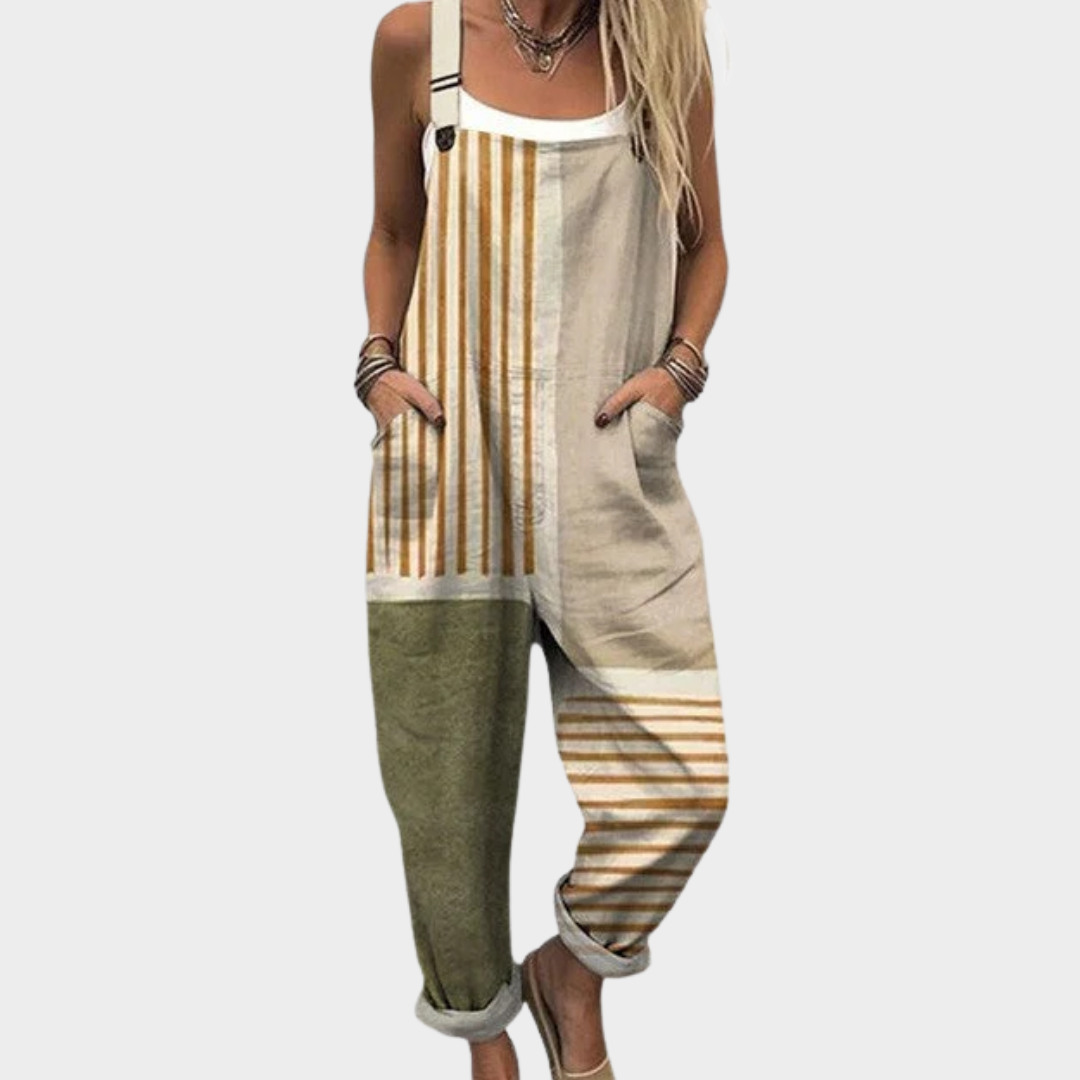 Flora Printed Overalls for Women