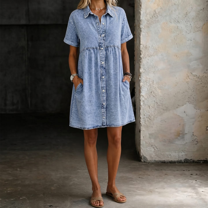 Jane | Denim Shirt Dress