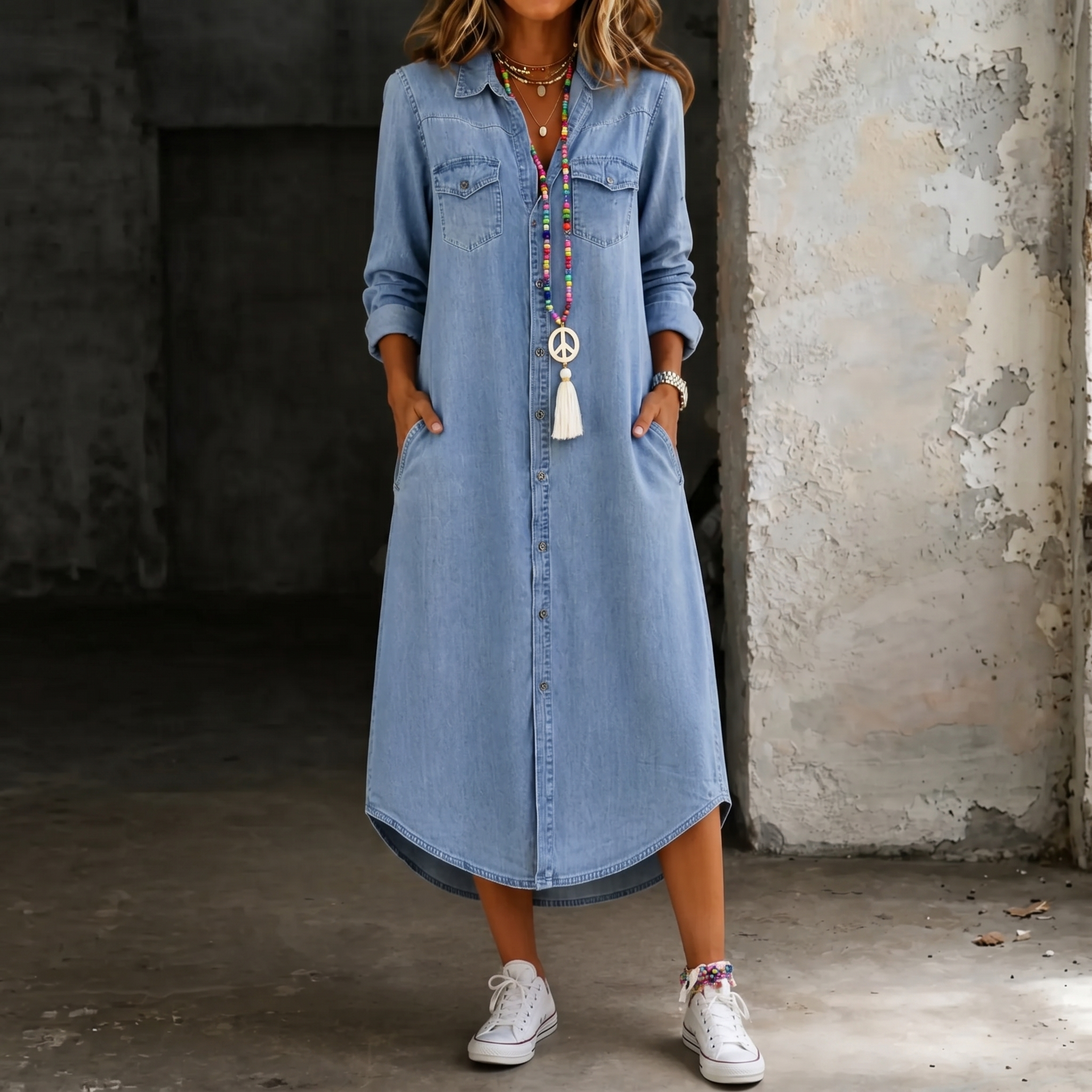 Helen Long Shirt Dress – Bella Taylor - New York