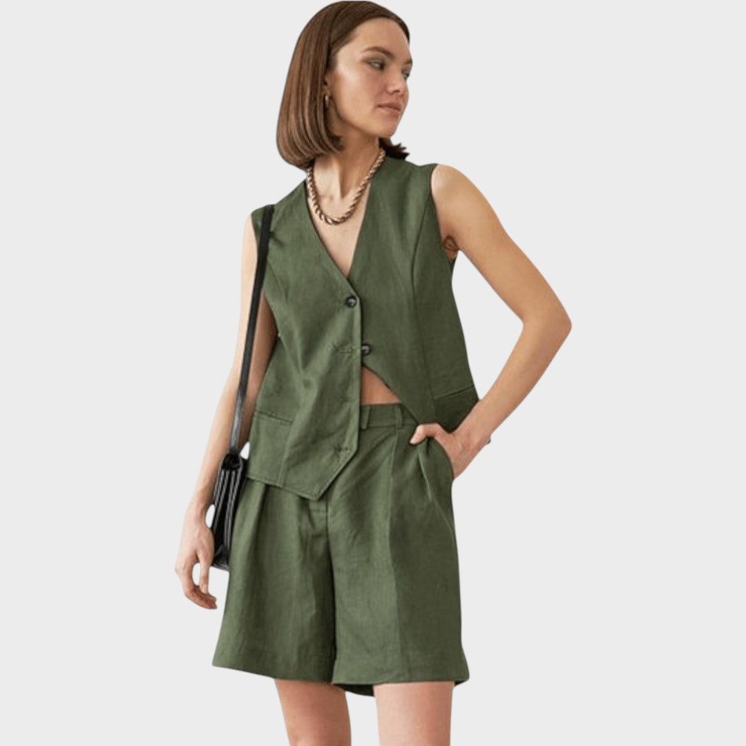 Ashley | Vest and Shorts Set