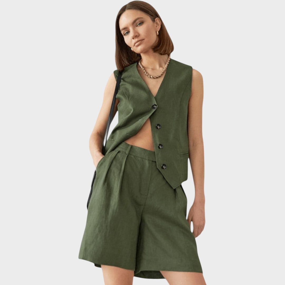 Ashley | Vest and Shorts Set