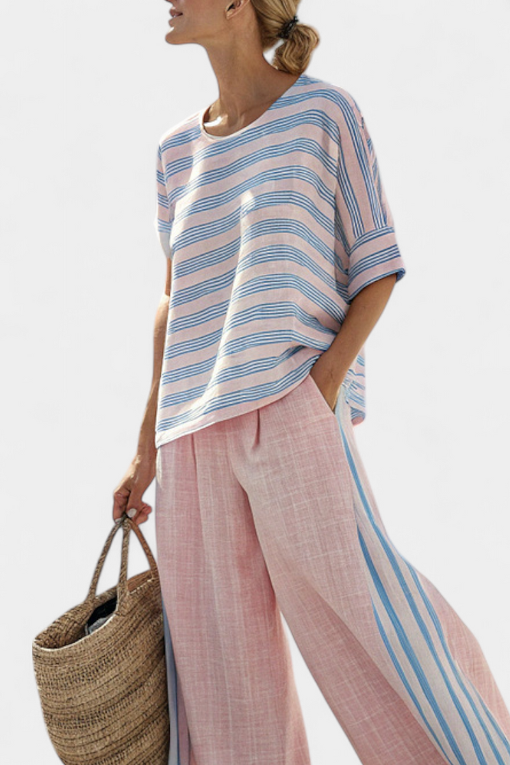 Ariana | Elegant Blue and Soft Trousers