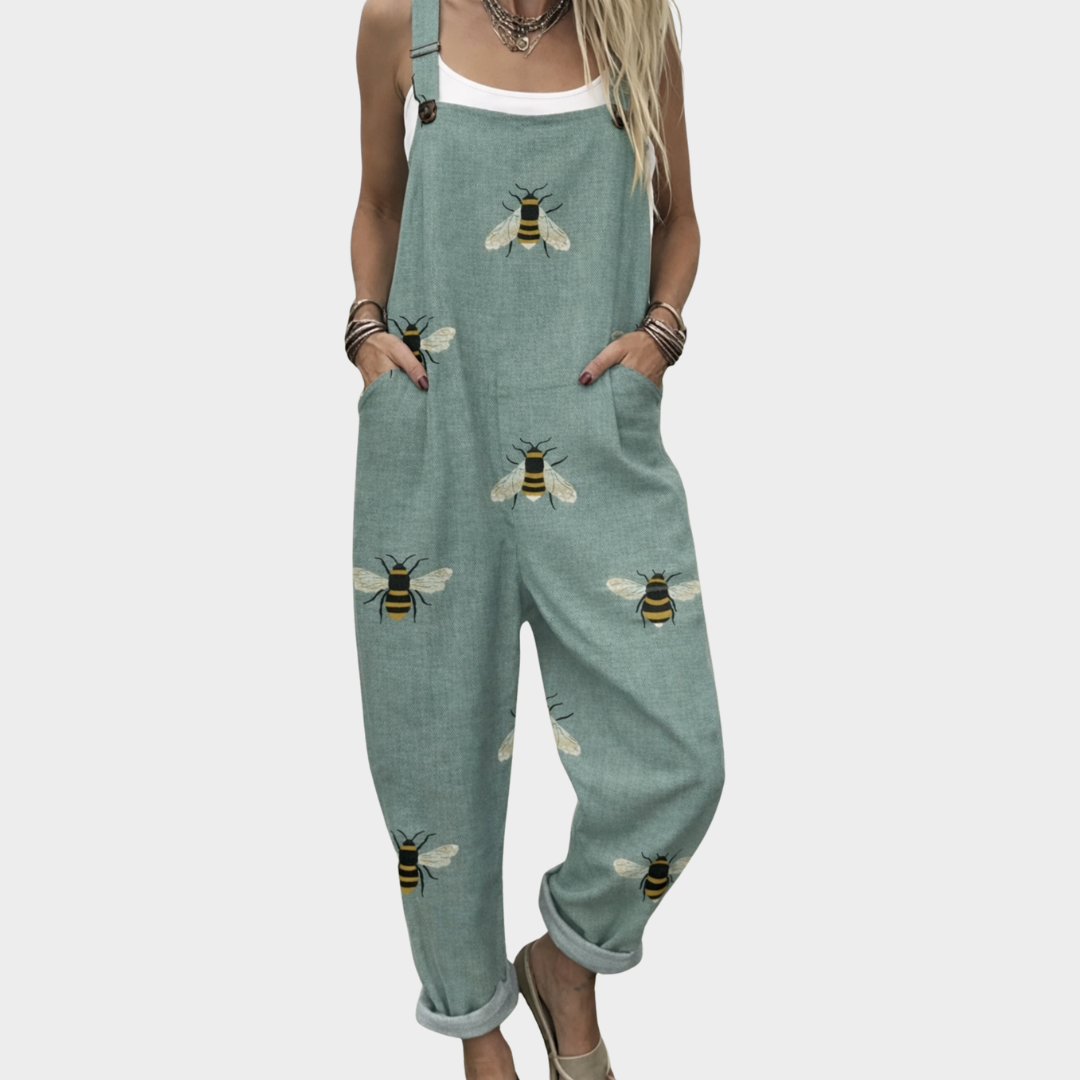 Faye Printed Overalls for Women