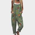 Marigold Printed Overalls for Women