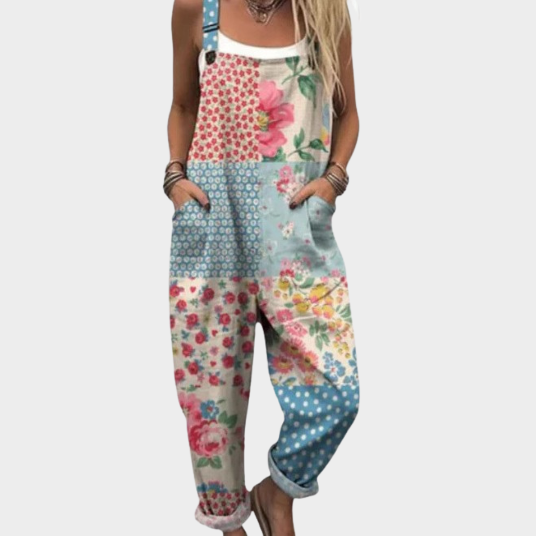 Tansy Printed Overalls for Women