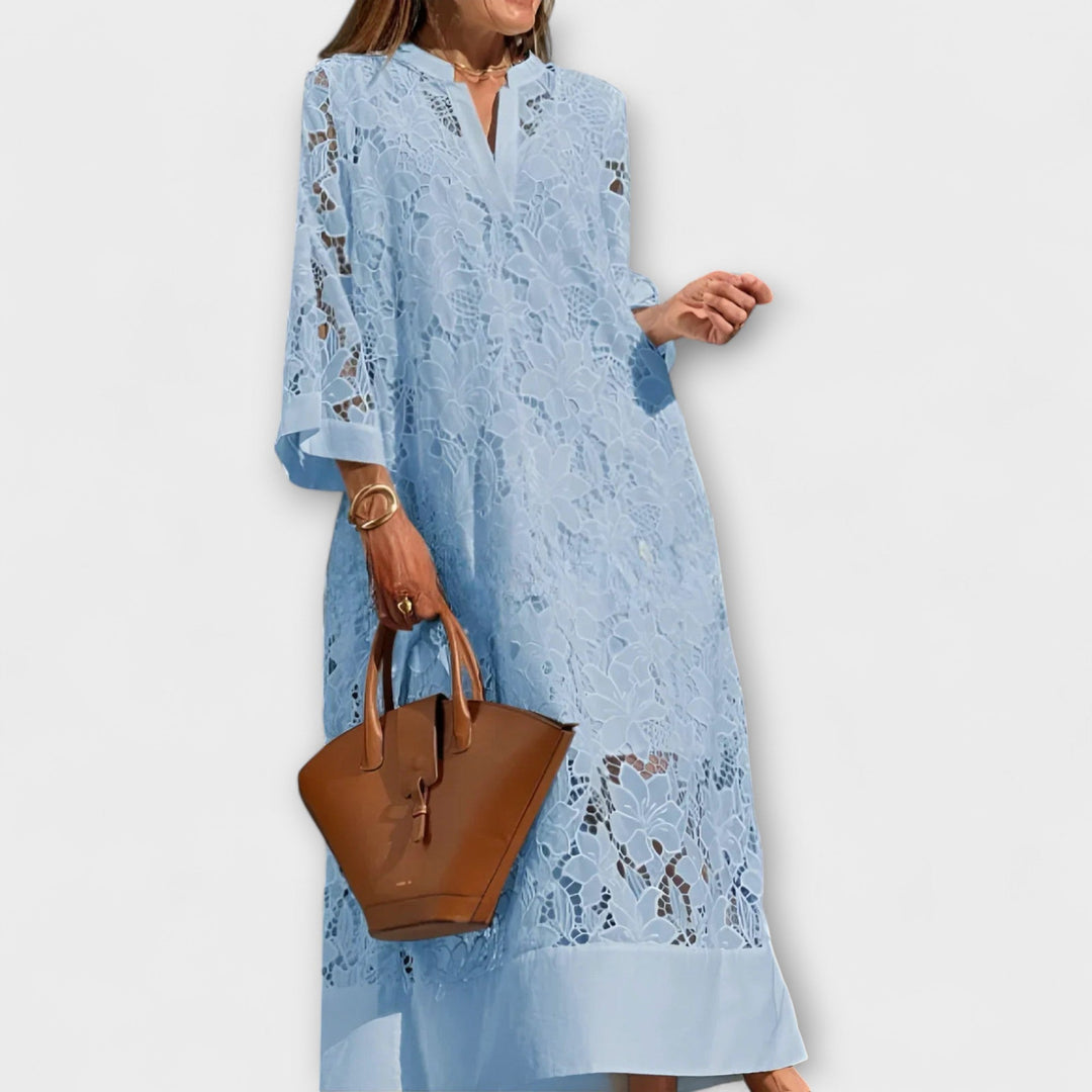 Valmere | Embroidered Dahlia Dress