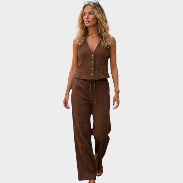 Vivette | Elegant Pants and Top Set