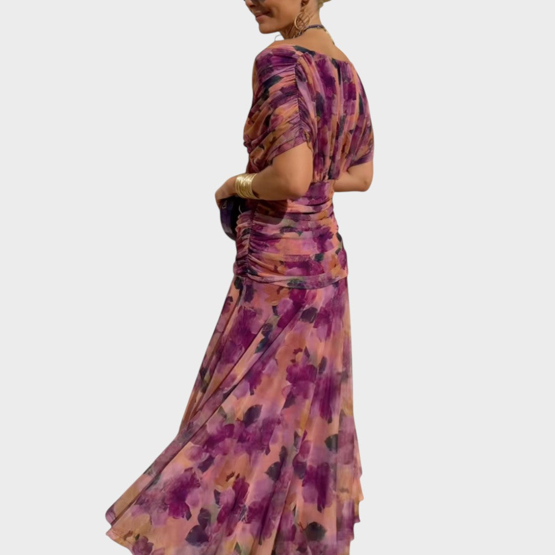 Lora | Long Dress with V-Neck