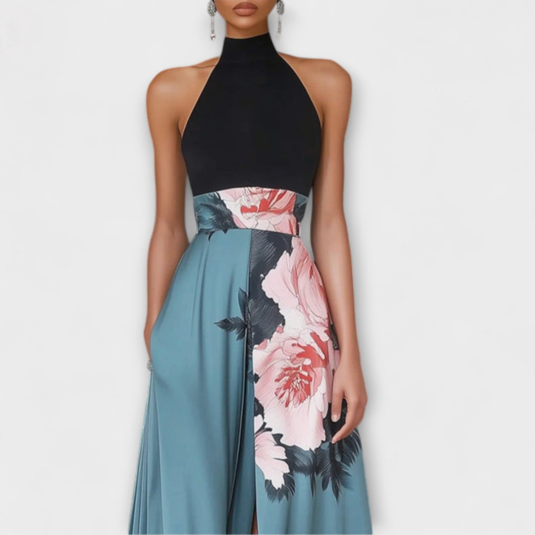 Natalie | Maxi A-line Dress Floral