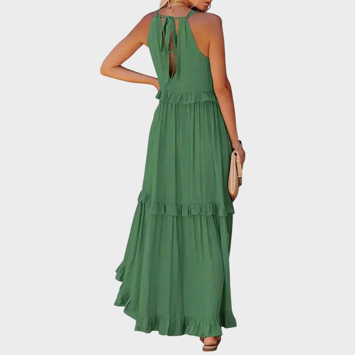 Landry | Sleeveless Dress with Ruffle Trim