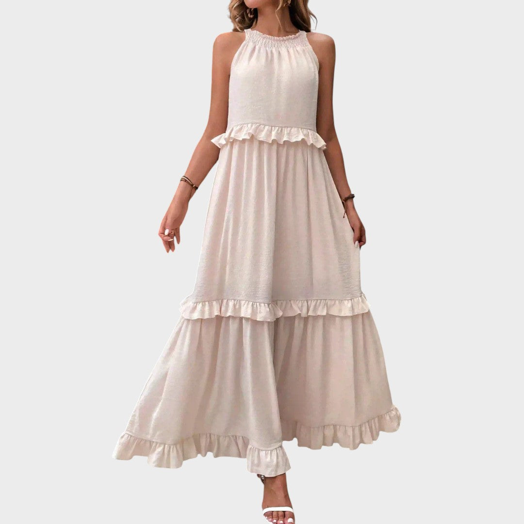 Landry | Sleeveless Dress with Ruffle Trim