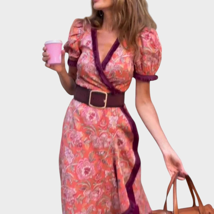 Sylvie | Long Dress with Bell Sleeves