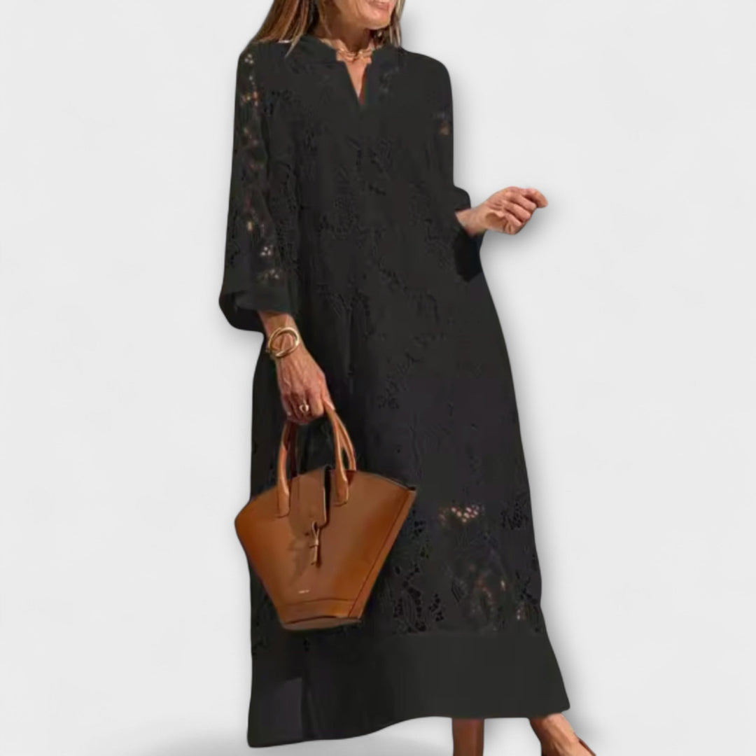 Valmere | Embroidered Dahlia Dress