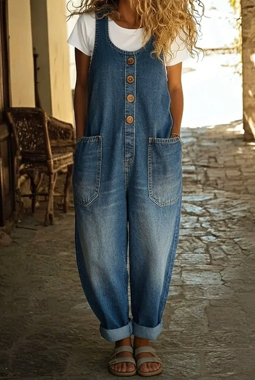 Nancy Vintage-Washed Overalls – Bella Taylor - New York