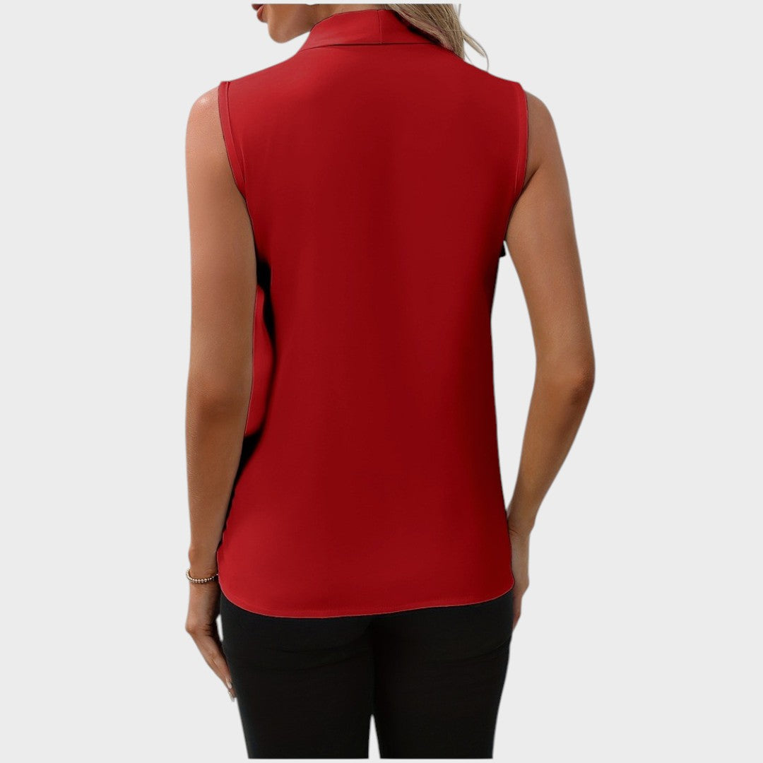 Roma | Sleeveless Blouse with V-Neck
