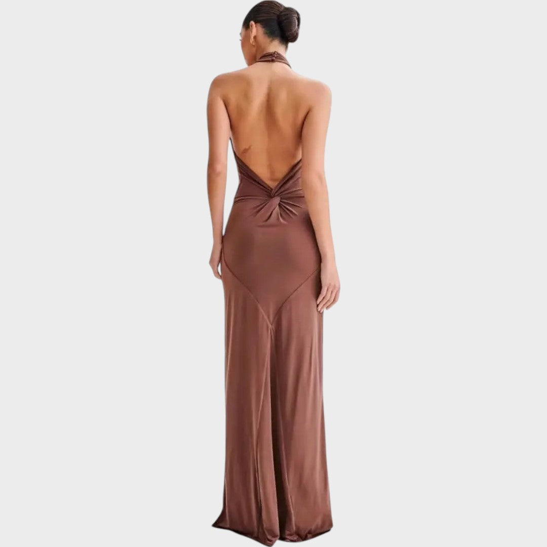 Laguna | Long Dress with Halter Neck