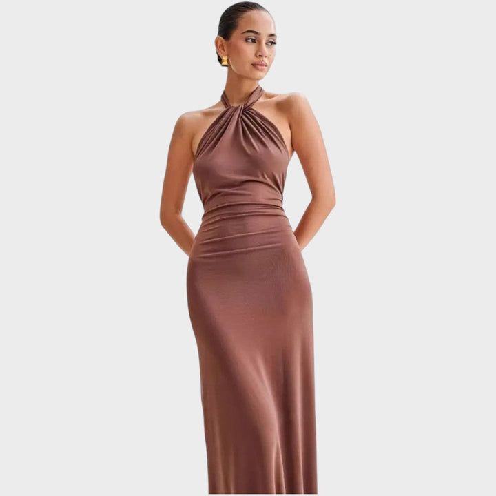 Laguna | Long Dress with Halter Neck