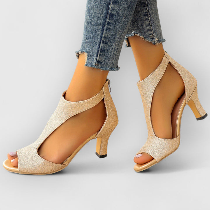 Nessa | Orthopedic Sandals with Heel and Cutout