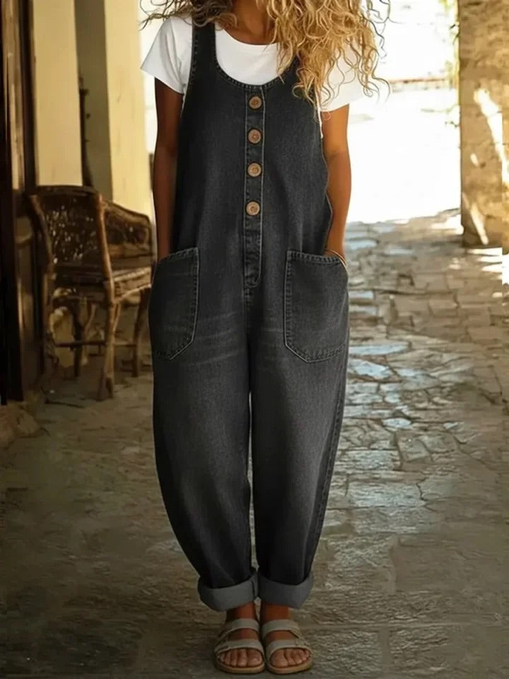 Nancy Vintage-Washed Overalls – Bella Taylor - New York