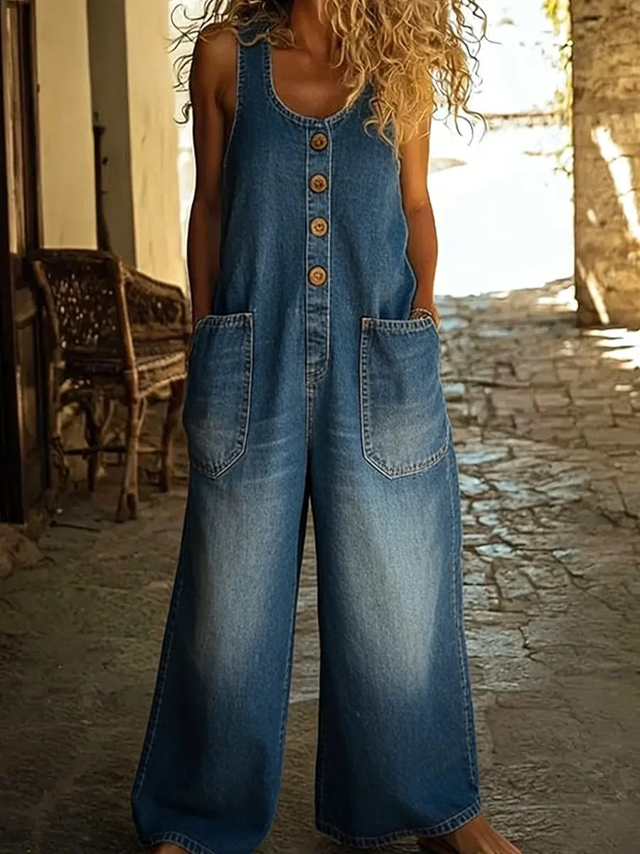 Nancy Vintage-Washed Overalls – Bella Taylor - New York