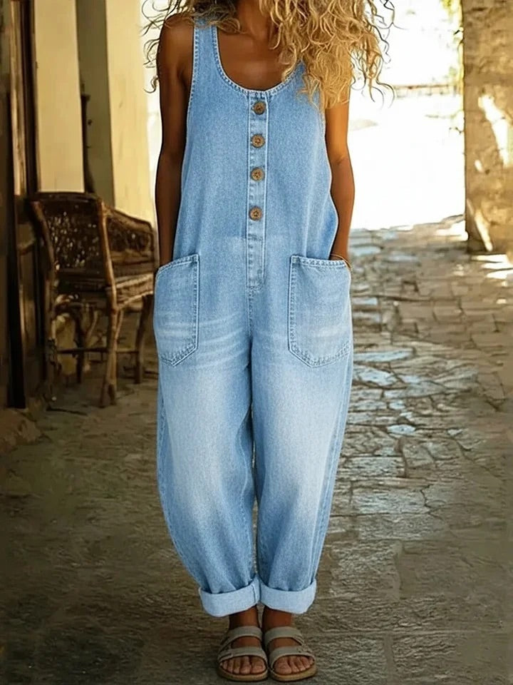 Nancy Vintage-Washed Overalls – Bella Taylor - New York