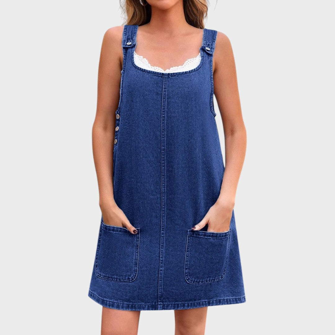 Lisa | Casual Denim Overall Dress