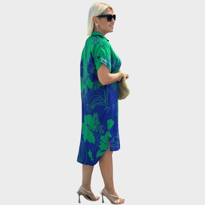 Naomi | Shirt Dress with Floral Print